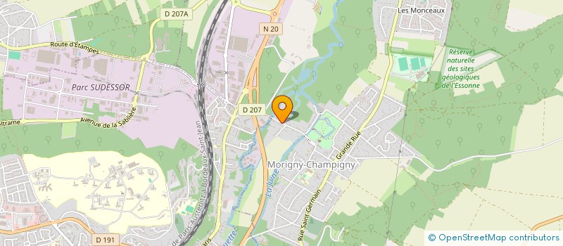 localisation de l'entreprise ELEC CONCEPT à MORIGNY-CHAMPIGNY