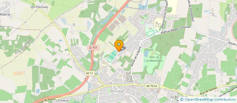localisation de l'entreprise ELEC CONNECTEE à BOUAYE