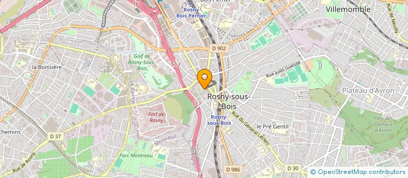 localisation de l'entreprise ELEC CONSEIL à ROSNY-SOUS-BOIS