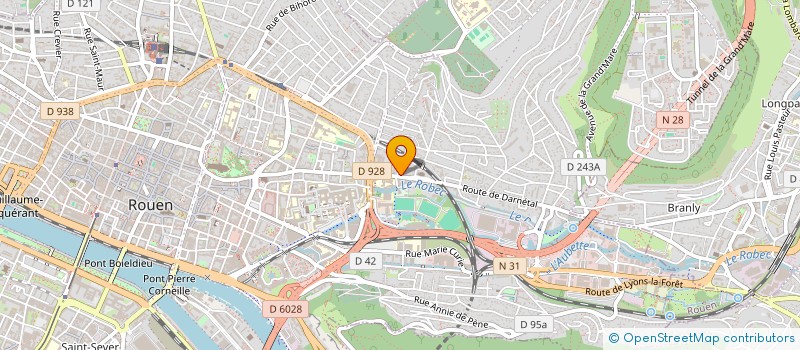localisation de l'entreprise ELEC CYR à ROUEN