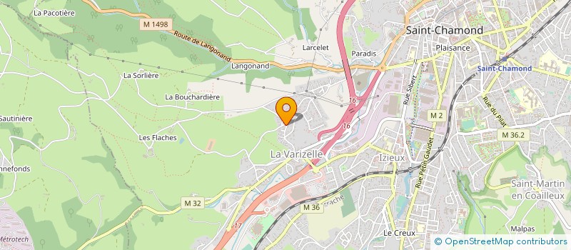 localisation de l'entreprise ELEC DESIGN  SAINT-CHAMOND