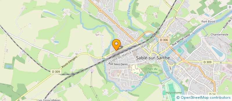 localisation de l'entreprise ELEC-EAU à SABLE-SUR-SARTHE