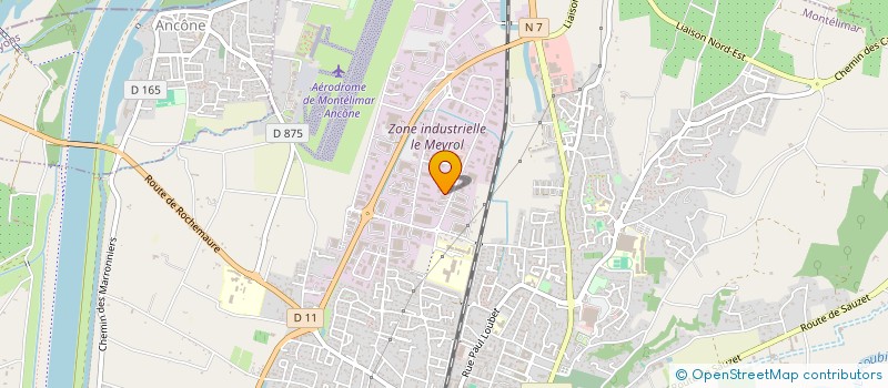 localisation de l'entreprise ELEC EAU à MONTELIMAR