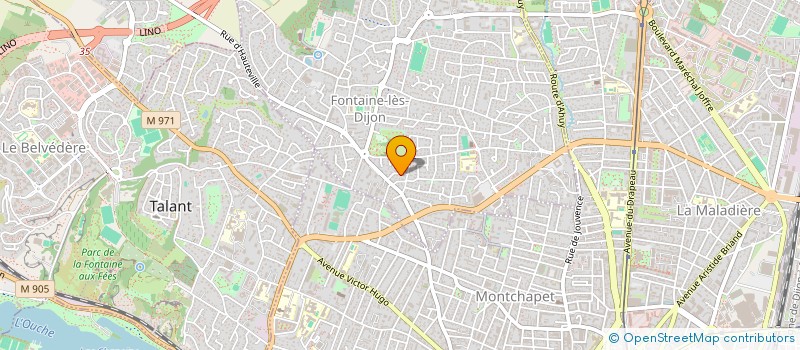 localisation de l'entreprise ELEC ENERGIES à FONTAINE-LES-DIJON