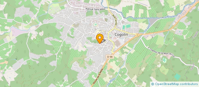 localisation de l'entreprise ELEC ET LUMIERE à COGOLIN