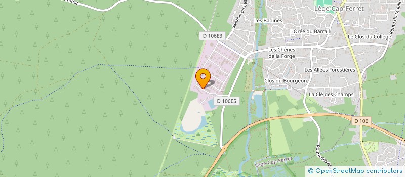 localisation de l'entreprise ELEC FROID à LEGE-CAP-FERRET