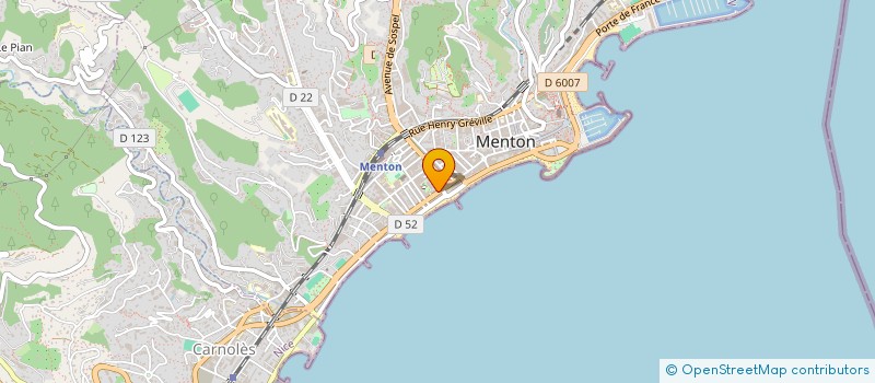 localisation de l'entreprise ELEC-GAZ VOIERIE à MENTON