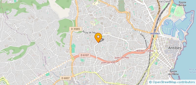 localisation de l'entreprise ELEC GC à ANTIBES