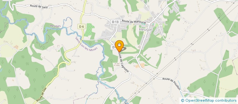 localisation de l'entreprise ELEC HABITAT  HEUGAS