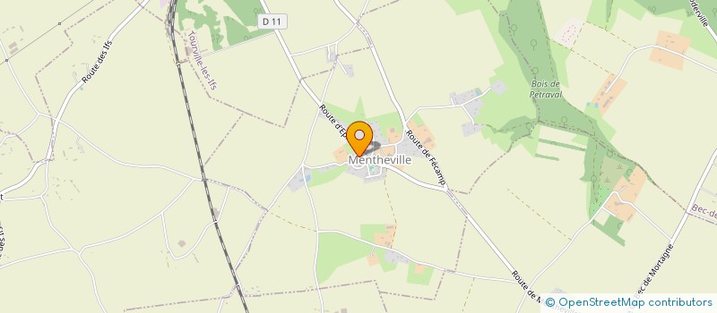 localisation de l'entreprise ELEC HMD  MENTHEVILLE