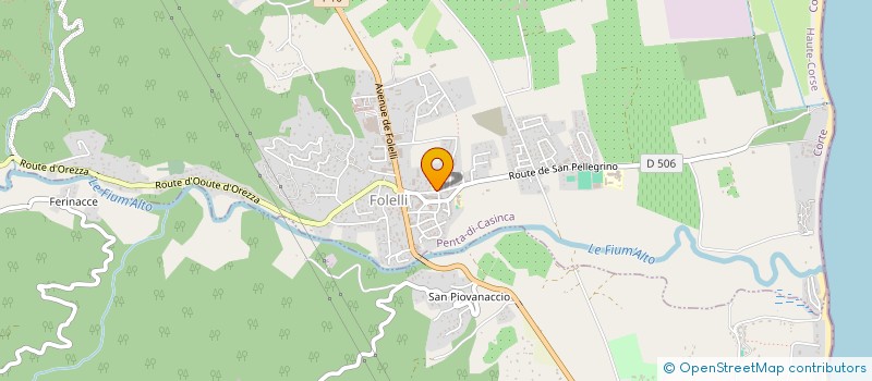 localisation de l'entreprise ELEC IMPERATOR DESIGN à PENTA DI CASINCA