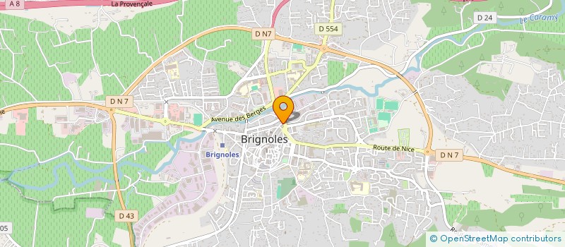 localisation de l'entreprise ELEC INDUST APPLIQUEE E.I. A à BRIGNOLES