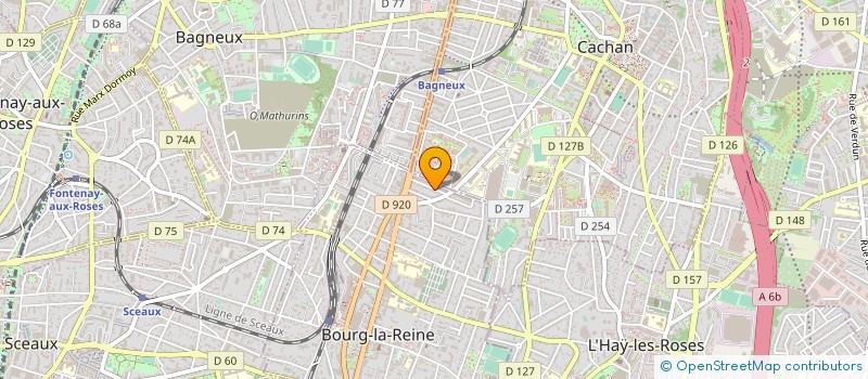 localisation de l'entreprise ELEC INDUSTRIE à BOURG-LA-REINE