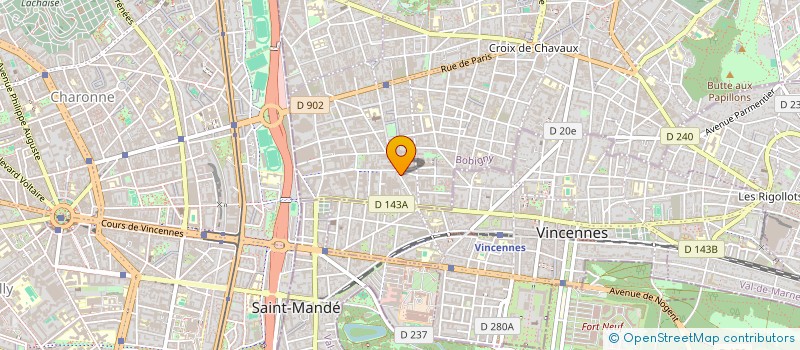localisation de l'entreprise ELEC INDUSTRIE à MONTREUIL