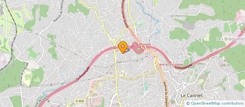 localisation de l'entreprise ELEC.INTERIEURA à MOUGINS
