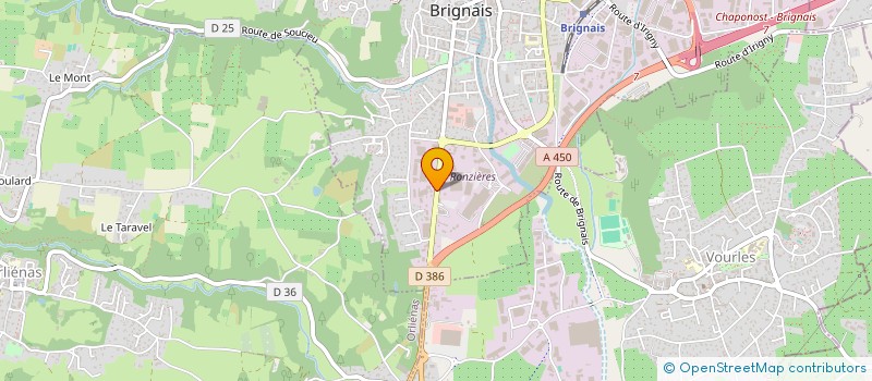 localisation de l'entreprise ELEC-IT à BRIGNAIS