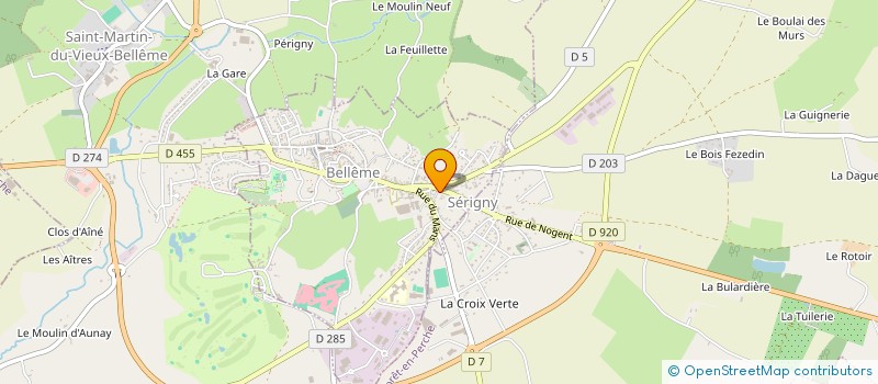 localisation de l'entreprise ELEC'IZACARD à BELLEME