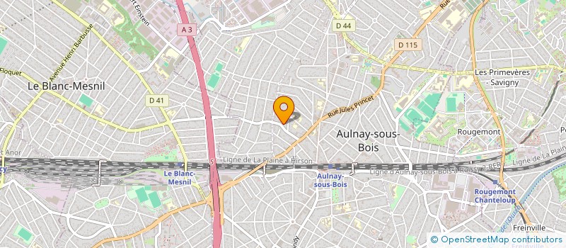 localisation de l'entreprise ELEC'LA à AULNAY-SOUS-BOIS