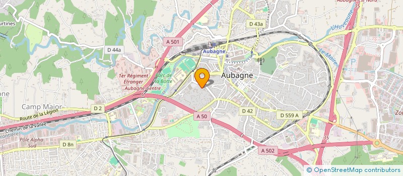 localisation de l'entreprise ELEC LINERIS à AUBAGNE