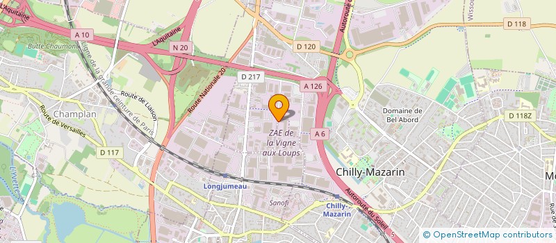 localisation de l'entreprise ELEC LOC à LONGJUMEAU