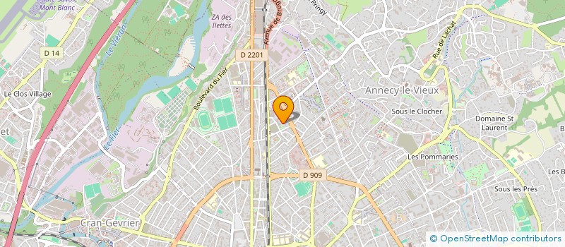 localisation de l'entreprise ELEC LUDOVIC MORES à ANNECY