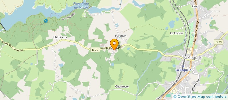 localisation de l'entreprise ELEC MAISON & CO  LA COQUILLE