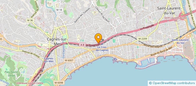 localisation de l'entreprise ELEC MMS à CAGNES-SUR-MER