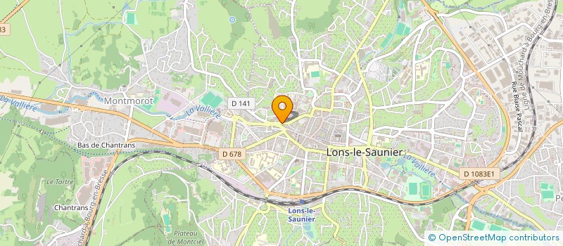 localisation de l'entreprise ELEC MOTION à LONS-LE-SAUNIER