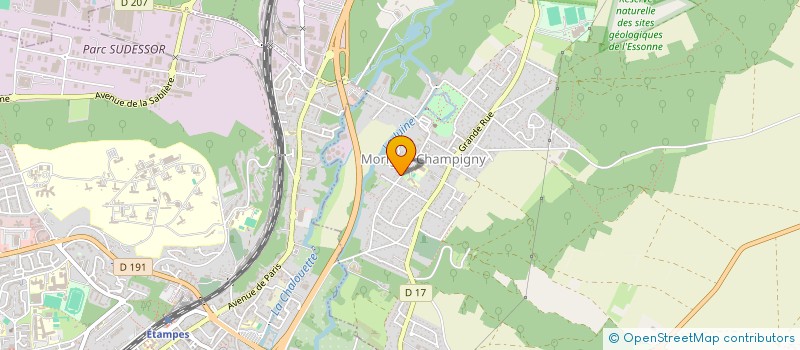 localisation de l'entreprise ELEC'MOTIQUE  MORIGNY-CHAMPIGNY