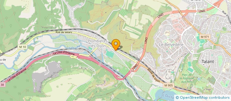 localisation de l'entreprise ELEC NRJ RENOUVELABLES  PLOMBIERES-LES-DIJON