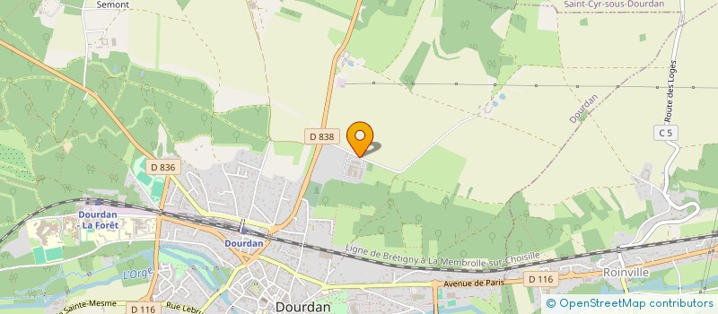 localisation de l'entreprise ELEC'O à DOURDAN