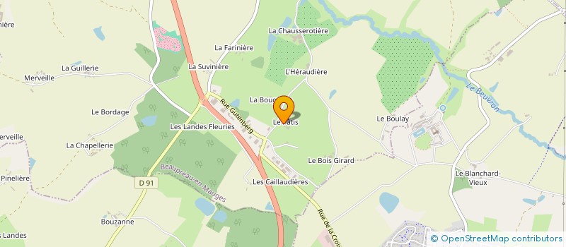 localisation de l'entreprise ELEC O THERM à BEAUPREAU-EN-MAUGES
