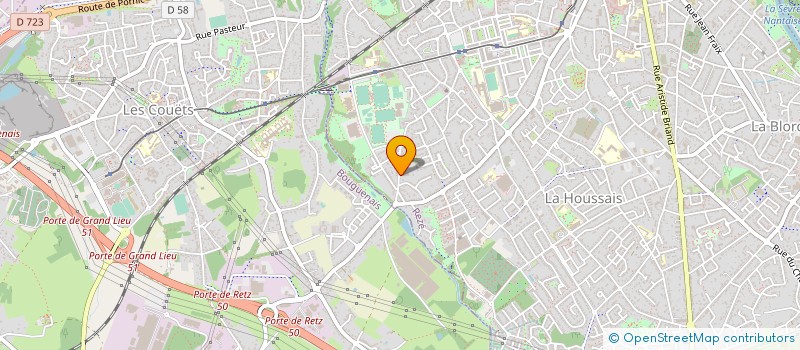 localisation de l'entreprise ELEC OUEST EVENTS  REZE