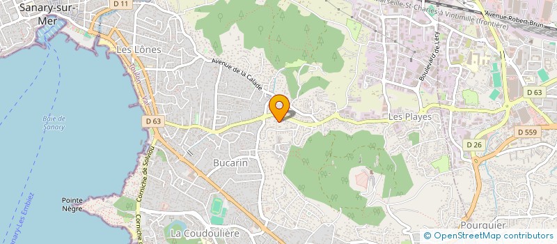 localisation de l'entreprise ELEC PACA à SIX-FOURS-LES-PLAGES