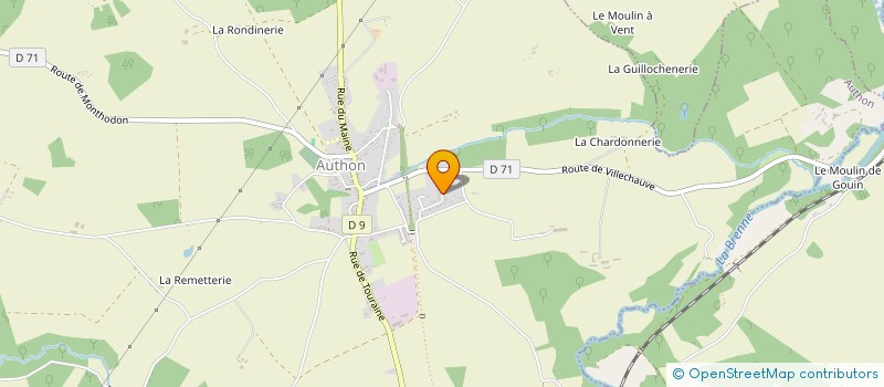 localisation de l'entreprise ELEC PARK  AUTHON