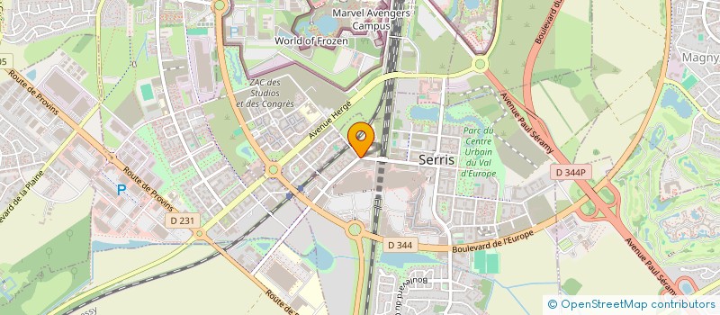 localisation de l'entreprise ELEC PEINTURE  SERRIS