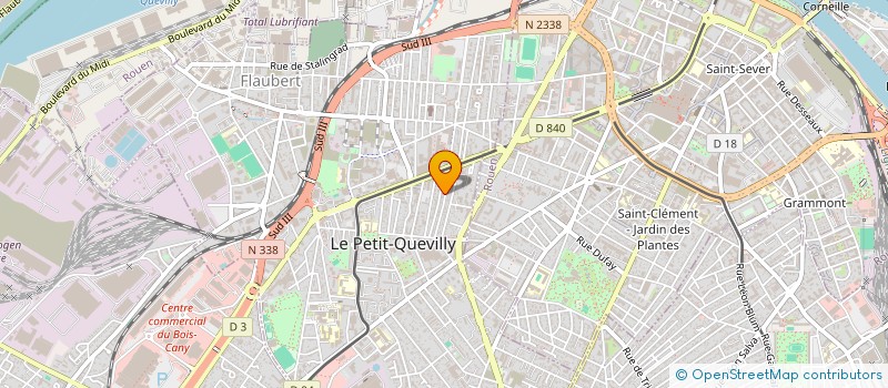 localisation de l'entreprise ELEC'PLUS à LE PETIT-QUEVILLY