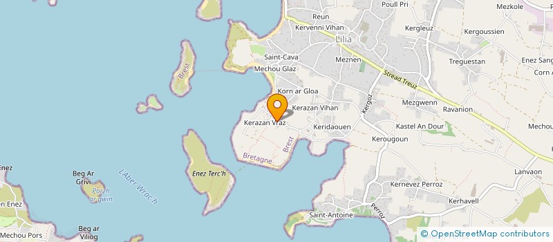 localisation de l'entreprise ELEC PLUS  PLOUGUERNEAU