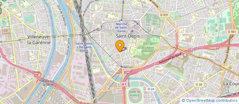 localisation de l'entreprise ELEC PLUS à SAINT-DENIS