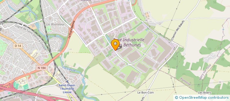 localisation de l'entreprise ELEC PRO à SAINT-OUEN-L'AUMONE