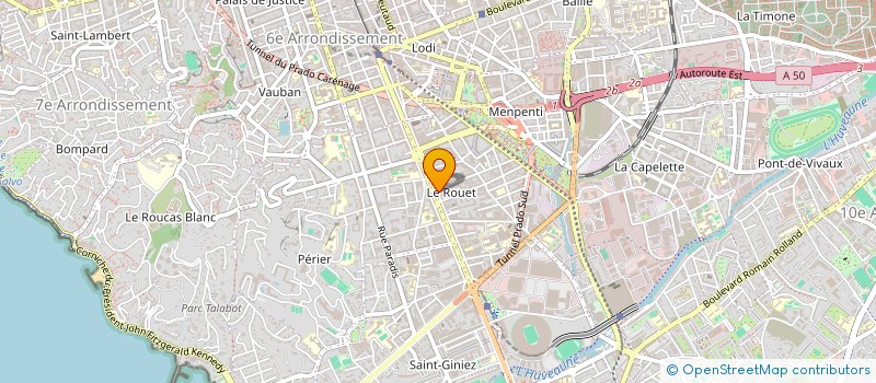 localisation de l'entreprise ELEC PRO BATIMENT  MARSEILLE