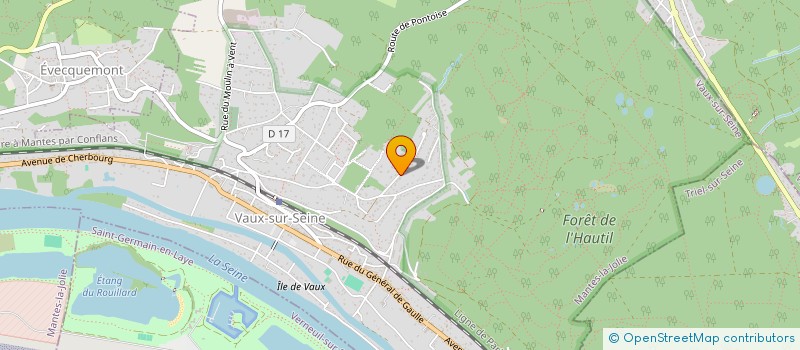 localisation de l'entreprise ELEC PRO FL  VAUX-SUR-SEINE