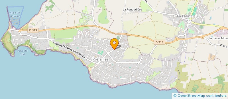 localisation de l'entreprise ELEC PRO SERVICE à LA PLAINE-SUR-MER