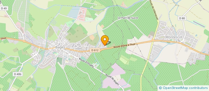 localisation de l'entreprise ELEC-PROBAT 66  BAGES