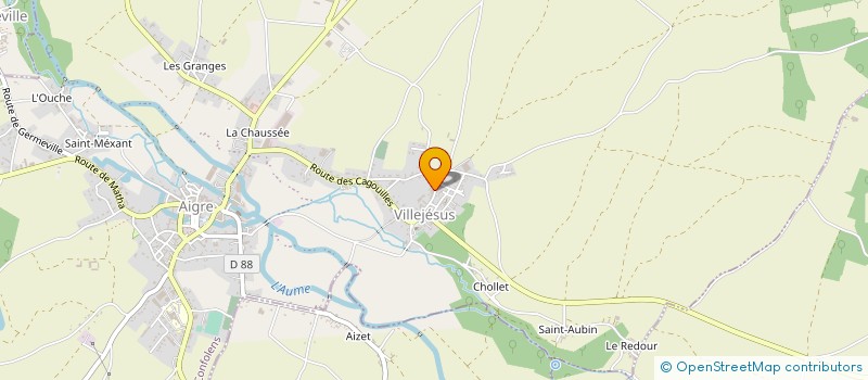 localisation de l'entreprise ELEC'R  AIGRE