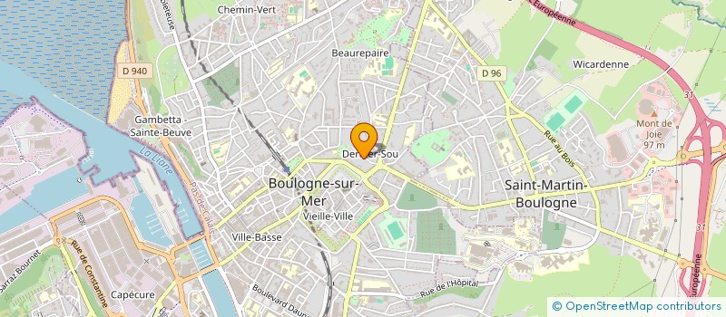 localisation de l'entreprise ELEC-RENOV à BOULOGNE-SUR-MER