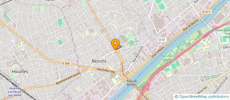 localisation de l'entreprise ELEC RENOV ECO  BEZONS