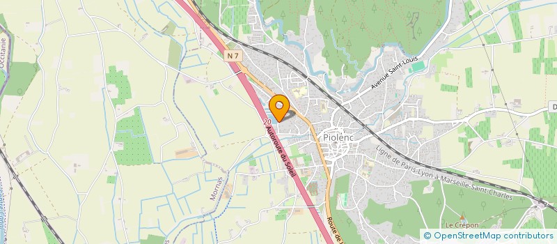 localisation de l'entreprise ELEC-RENOVCONCEPT  PIOLENC