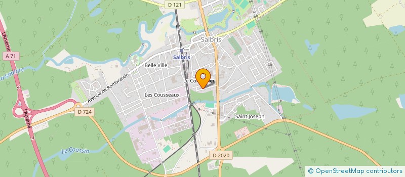 localisation de l'entreprise ELEC SERVICE CENTRE à SALBRIS