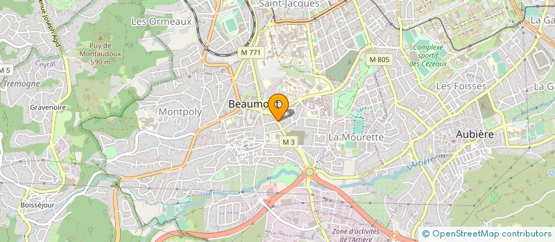 localisation de l'entreprise ELEC SERVICES NOUAILHETAS  BEAUMONT